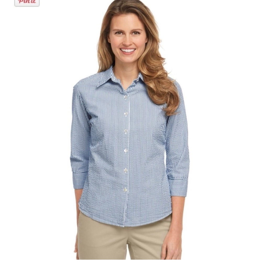 L.L. Bean Essential Seersucker Shirt